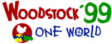 WOODSTOCK'99 ONE WORLD Logo (DPMA, 28.05.1998)