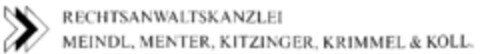 RECHTSANWALTSKANZLEI MEINDL, MENTER, KITZINGER, KRIMMEL & KOLL. Logo (DPMA, 30.08.1998)