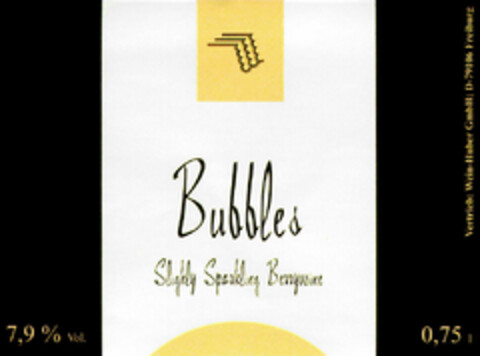 Bubbles Logo (DPMA, 10.02.1999)