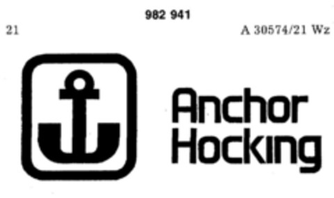 Anchor Hocking Logo (DPMA, 07/28/1978)