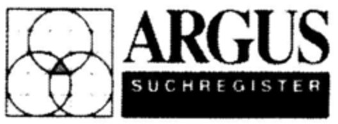 ARGUS SUCHREGISTER Logo (DPMA, 09.08.1990)