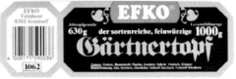 EFKO Gärtnertopf Logo (DPMA, 16.01.1985)