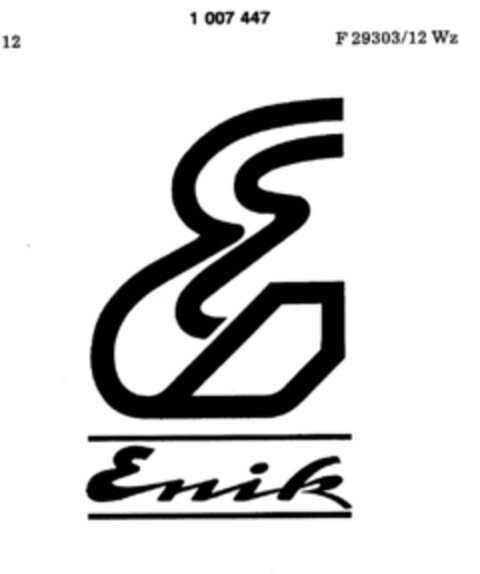 Enik Logo (DPMA, 13.09.1979)