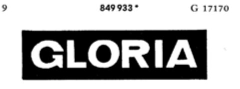 GLORIA Logo (DPMA, 30.10.1967)