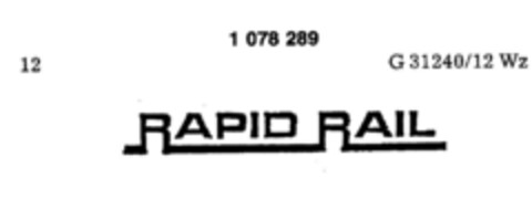 RAPID RAIL Logo (DPMA, 28.03.1984)