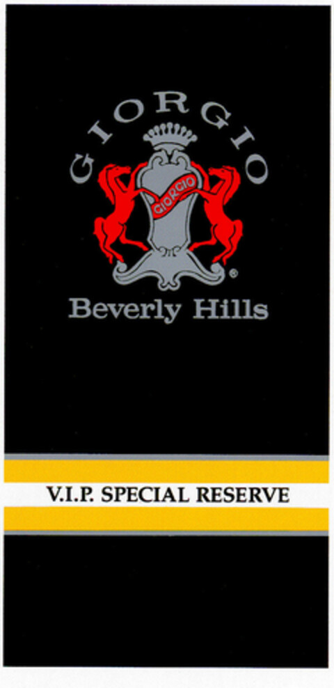 GIORGIO Beverly Hills V.I.P. SPECIAL RESERVE Logo (DPMA, 03.12.1987)