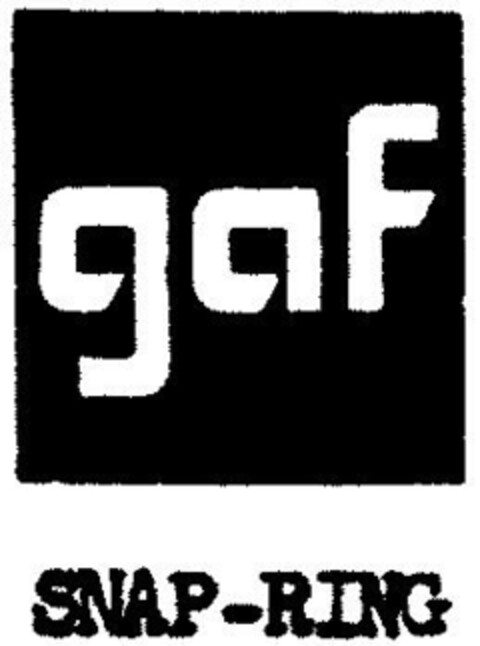 gaf SNAP-RING Logo (DPMA, 09.08.1991)
