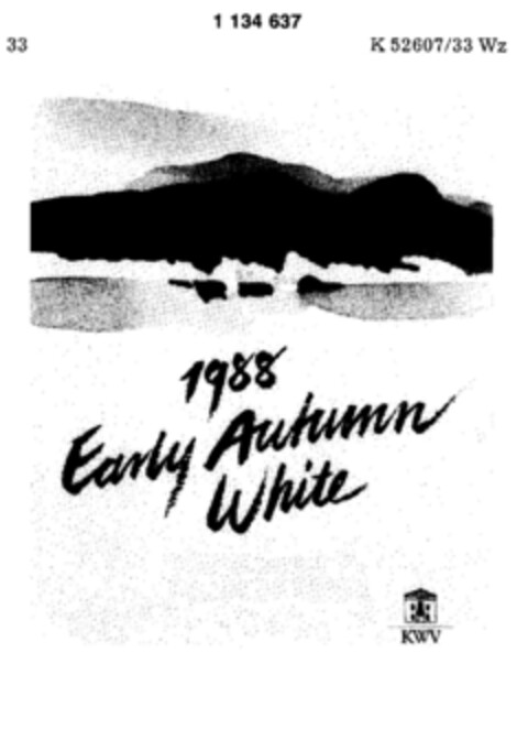 1988 Early Autumn White Logo (DPMA, 04/02/1988)