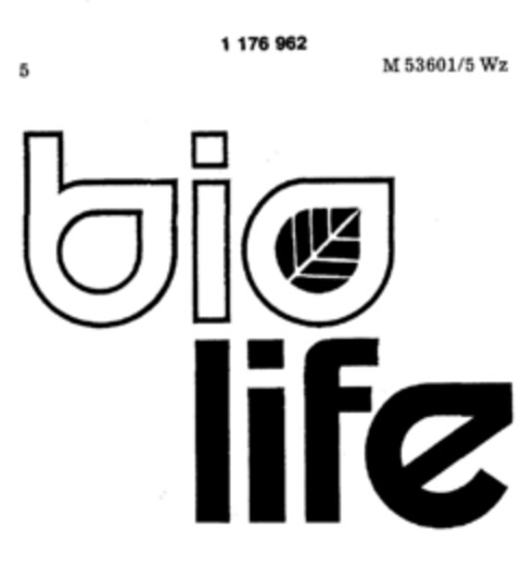 bio life Logo (DPMA, 09/10/1983)