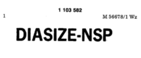 DIASIZE-NSP Logo (DPMA, 04.06.1985)