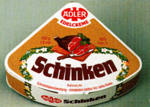 ADLER EDELCREME Schinken Logo (DPMA, 25.03.1987)