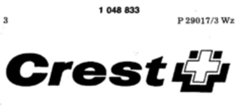 Crest Logo (DPMA, 23.01.1982)