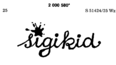 sigikid Logo (DPMA, 15.01.1991)