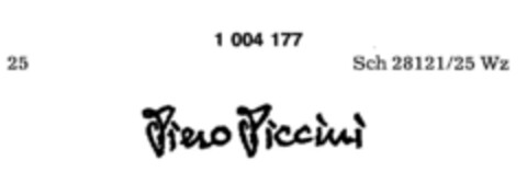 Piero Piccini Logo (DPMA, 09/14/1979)