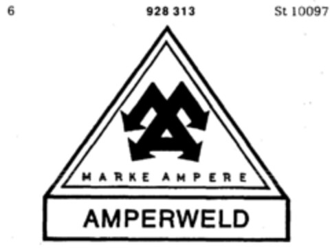 MARKE AMPERE AMPERWELD Logo (DPMA, 29.05.1973)