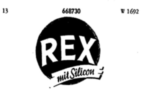 REX mit Silicon Logo (DPMA, 08.05.1951)