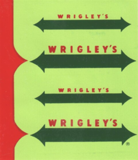 WRIGLEY'S Logo (DPMA, 02/08/1977)