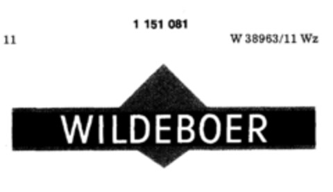 WILDEBOER Logo (DPMA, 17.02.1989)