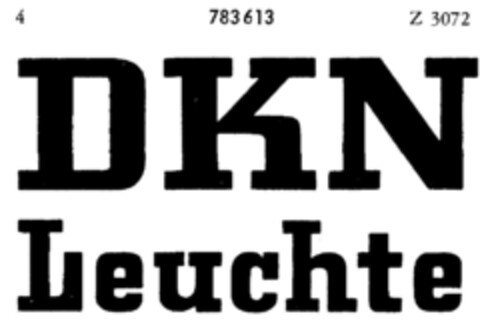 DKN Leuchte Logo (DPMA, 21.10.1960)