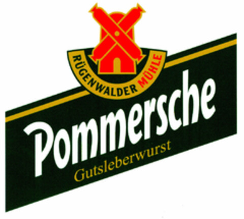 Pommersche Gutsleberwurst RÜGENWALDER MÜHLE Logo (DPMA, 17.07.2001)