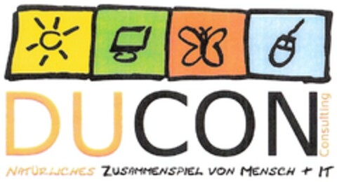 DUCON NATÜRLICHES ZUSAMMENSPIEL VON MENSCH + IT Logo (DPMA, 10.11.2009)