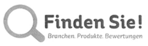 Finden Sie! Branchen. Produkte. Bewertungen. Logo (DPMA, 26.07.2011)