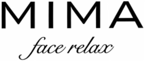 MIMA face relax Logo (DPMA, 05/15/2012)