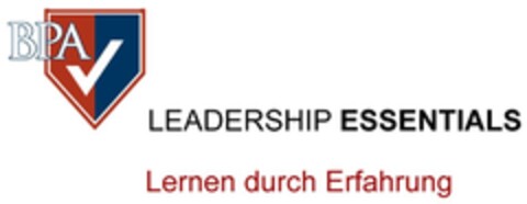 BPA LEADERSHIP ESSENTIALS Lernen durch Erfahrung Logo (DPMA, 03.03.2014)