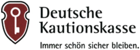 Deutsche Kautionskasse Immer schön sicher bleiben. Logo (DPMA, 10.04.2015)