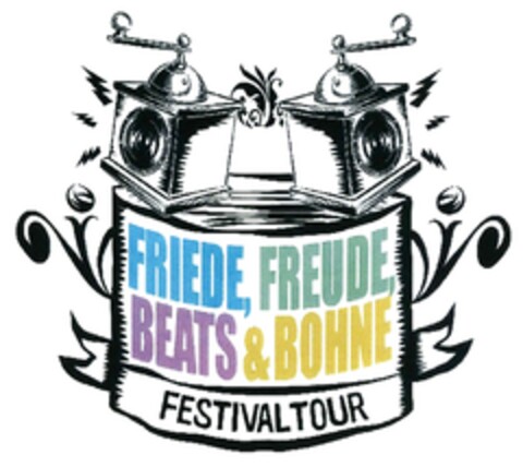 FRIEDE, FREUDE, BEATS & BOHNE FESTIVALTOUR Logo (DPMA, 02.03.2017)