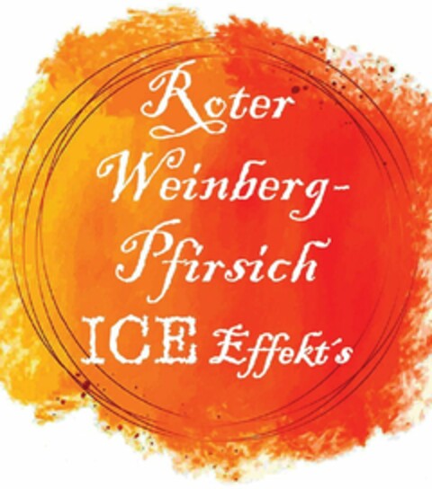 Roter Weinberg-Pfirsich ICE Effekts´s Logo (DPMA, 02.06.2023)