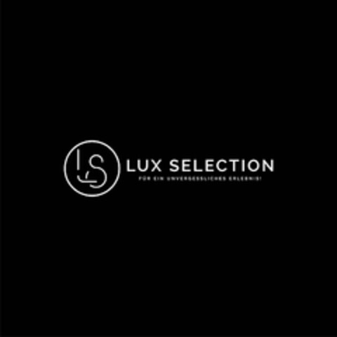 LS LUX SELECTION FÜR EIN UNVERGESSLICHES ERLEBNIS! Logo (DPMA, 07/20/2023)