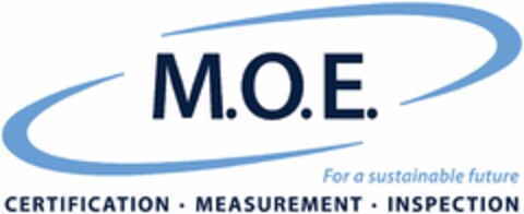 M.O.E. CERTIFICATION · MEASUREMENT · INSPECTION For a sustainable future Logo (DPMA, 07/11/2024)