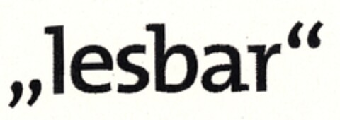 lesbar Logo (DPMA, 25.04.2002)