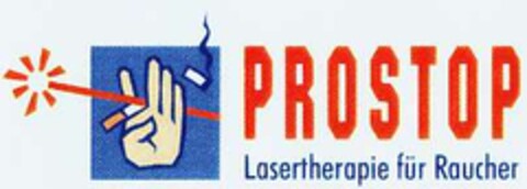 PROSTOP Lasertherapie für Raucher Logo (DPMA, 08.11.2002)