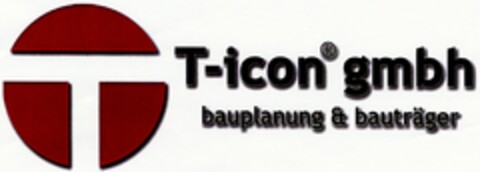 T-icon gmbh bauplanung & bauträger Logo (DPMA, 27.08.2003)