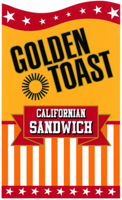 GOLDEN TOAST CALIFORNIAN SANDWICH Logo (DPMA, 11/13/2003)