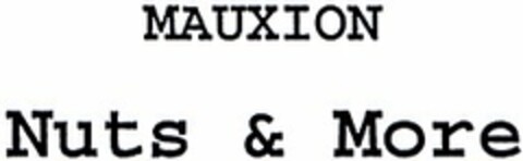 MAUXION Nuts & More Logo (DPMA, 24.12.2003)