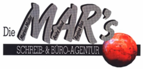 Die MAR's SCHREIB- & BÜRO-AGENTUR Logo (DPMA, 01/16/2004)