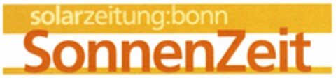 solarzeitung:bonn SonnenZeit Logo (DPMA, 27.08.2005)