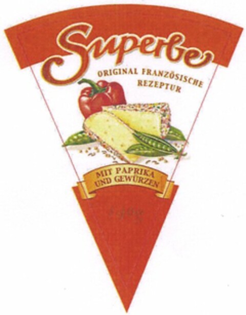 Superbe ORIGINAL FRANZÖSISCHE REZEPTUR MIT PAPRIKA UND GEWÜRZEN 140g Logo (DPMA, 02/10/2006)