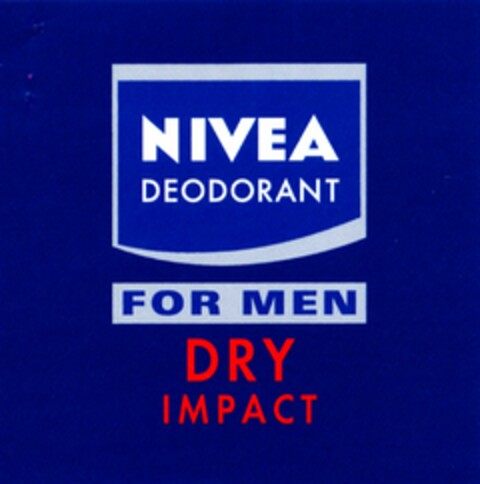 NIVEA DEODORANT FOR MEN DRY IMPACT Logo (DPMA, 06/28/2006)