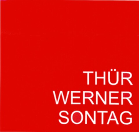 THÜR WERNER SONTAG Logo (DPMA, 08.09.2006)