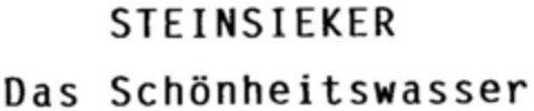 STEINSIEKER Das Schönheitswasser Logo (DPMA, 08.06.1995)