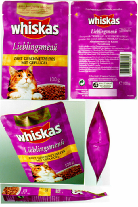 whiskas Lieblingsmenü Logo (DPMA, 06/21/1995)