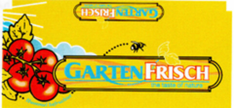 GARTENFRISCH the taste of nature Logo (DPMA, 07/01/1996)