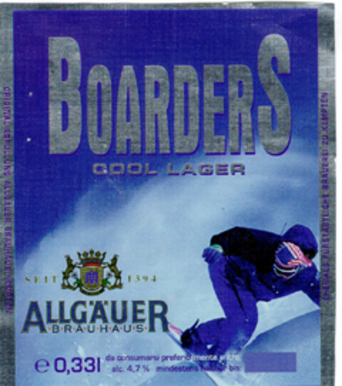 BOARDERS Logo (DPMA, 12/30/1998)