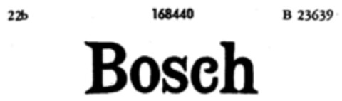 Bosch Logo (DPMA, 20.05.1911)