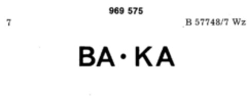 BA   KA Logo (DPMA, 02/24/1977)