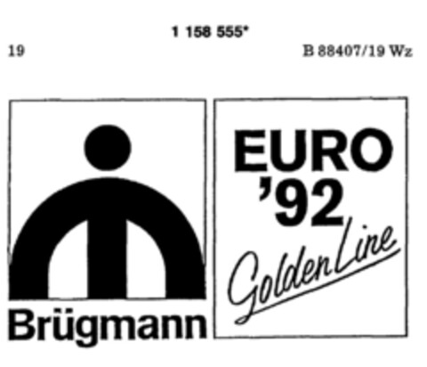 Brügmann EURO '92 Logo (DPMA, 12.10.1989)